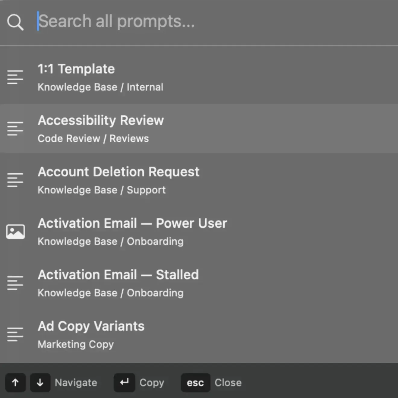 Tus prompts a mano desde cualquier parte del Mac