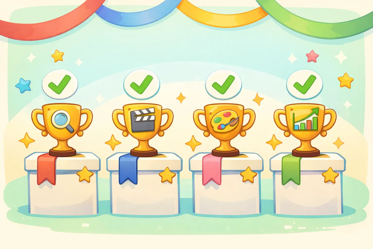 Comparison chart showing strengths of different AI coding tools