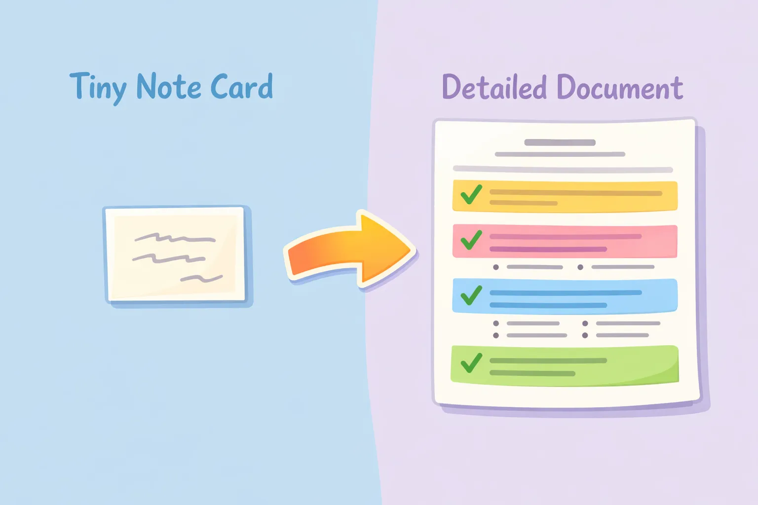 Comparison showing when to use simple prompts versus mega-prompts