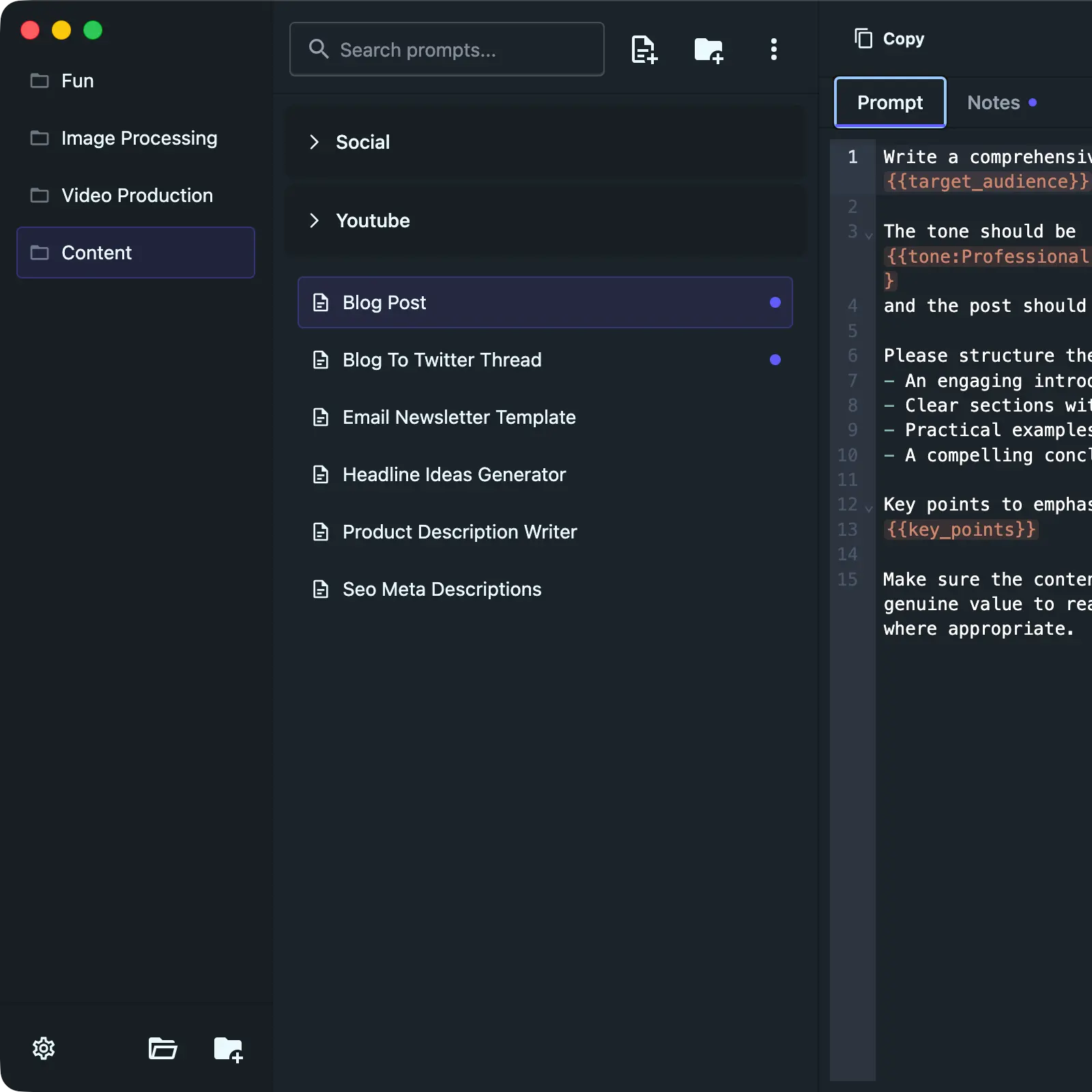 A place for everything